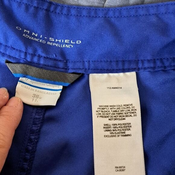 Columbia Omni-Shield blue swim trunks size 36 - Picture 2 of 4
